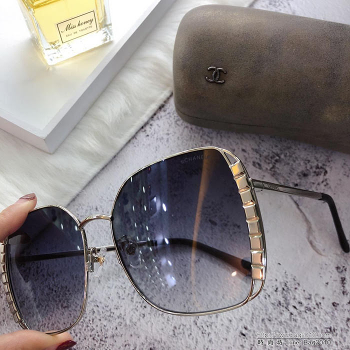 CHANEL香奈兒 2019春夏新品  彈簧鏡腿 太陽鏡 CH4197 大方框系列  lly1599